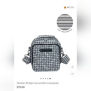 Lug Skeeter Bridge Convertible Crossbody Bag - Micro Houndstooth